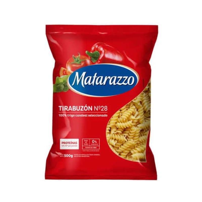 Matarazzo Fideos Tirabuzon Nº28 500gr Matarazzo Fideos Tirabuzon Nº28 500gr
