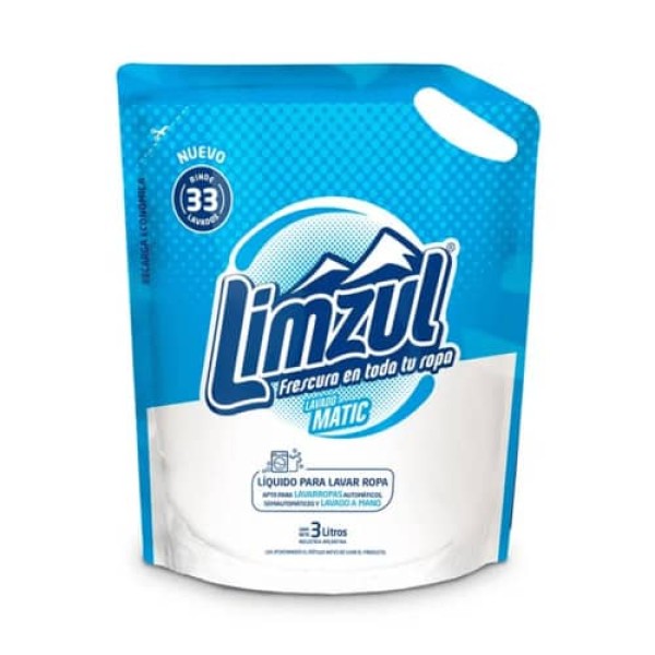 Limzul Liquido Para Lavar Ropa Lavado Matic 3L
