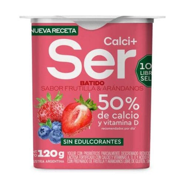 Ser Yogur Batido Sabor Frutos Rojos 120gr