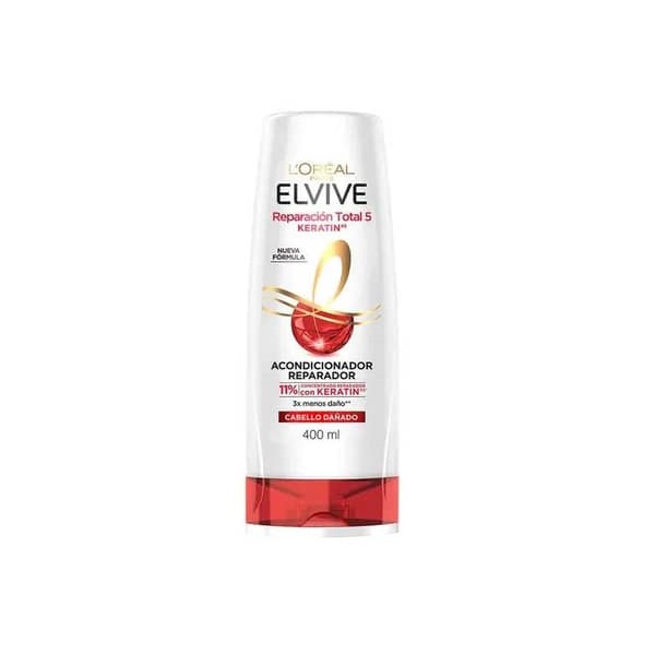 Elvive Acondicionador Reparador Keratin Cabello Dañado 400ml