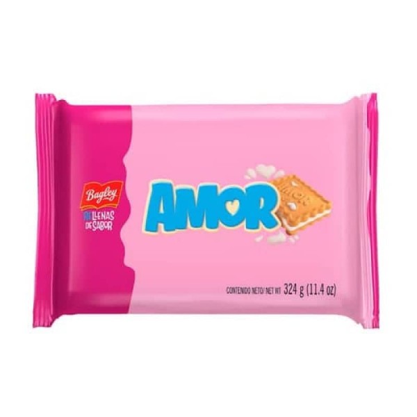 Amor Galletitas Dulces Rellenas Sabor Almendra 330gr