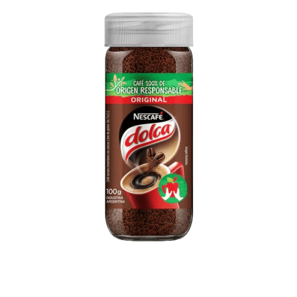 Nescafe Dolca Cafe Torrado Instantaneo Frasco 100gr