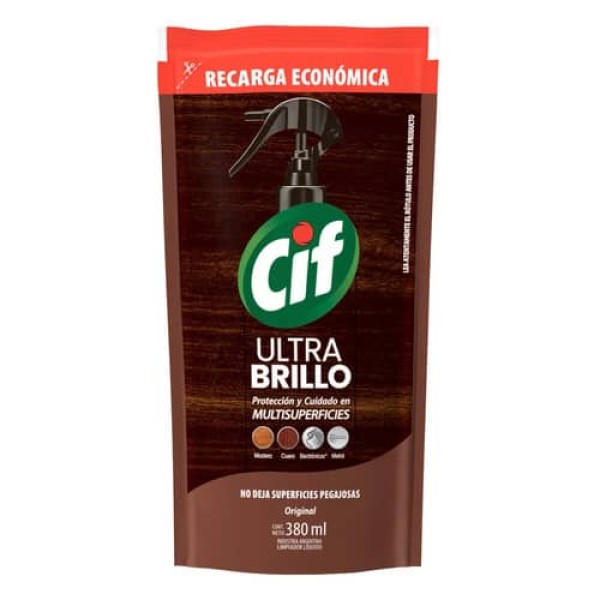 Cif Ultra Brillo Multisuperficies Original 380ml