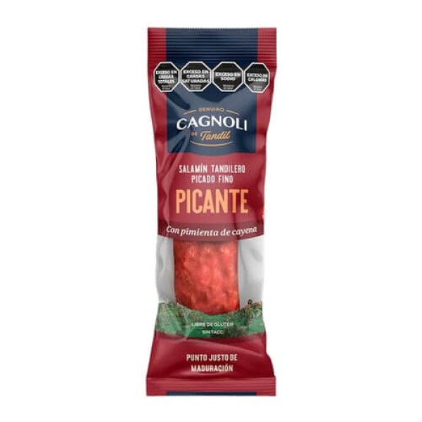 Cagnoli Salamin Picado Fino Picante Con Pimienta De Cayena x Unidad