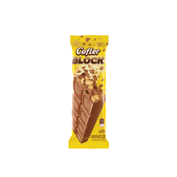 Cofler Block Chocolate Con Leche Con Mani 170gr