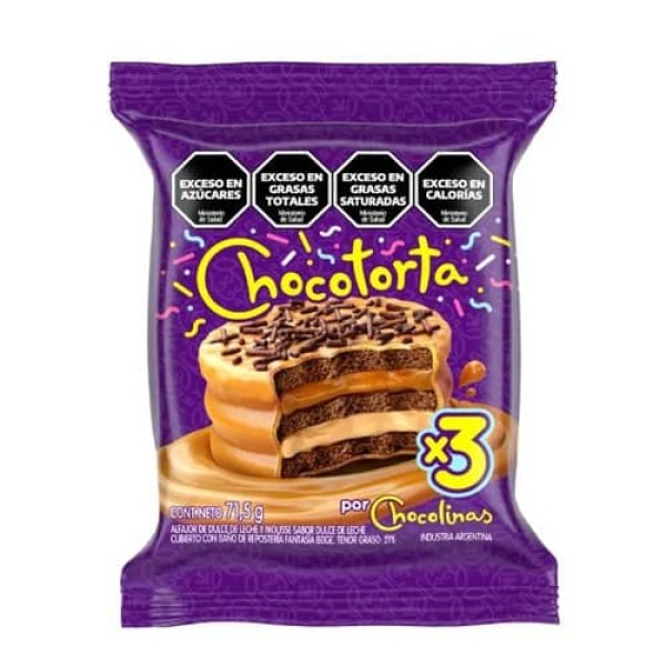 Chocotorta Alfajor De Dulce De Leche Y Mousse 71,5gr