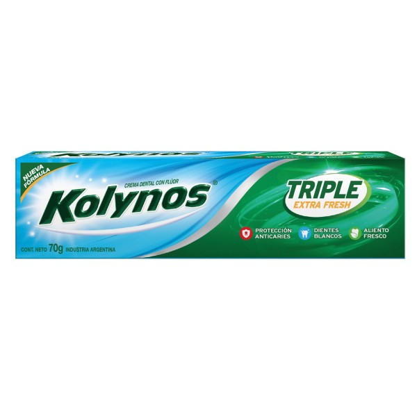 Kolynos Crema Dental Con Fluor + Calcio Super Blanco 70gr