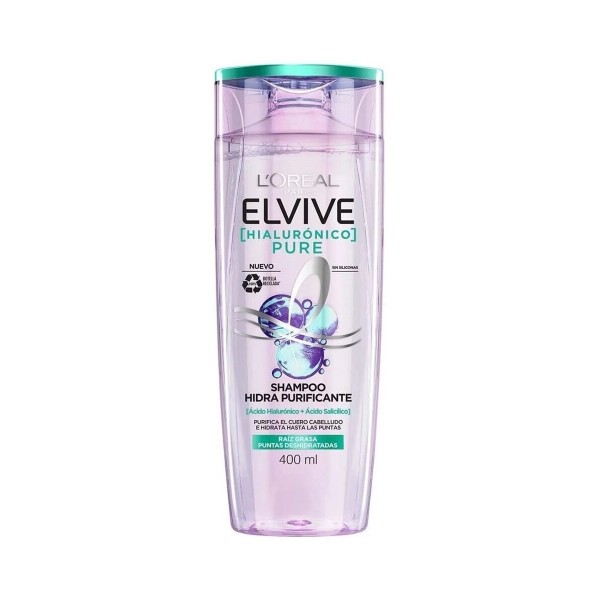 ELVIVE SHAMPOO HIALURONICO PURE X 400 ML