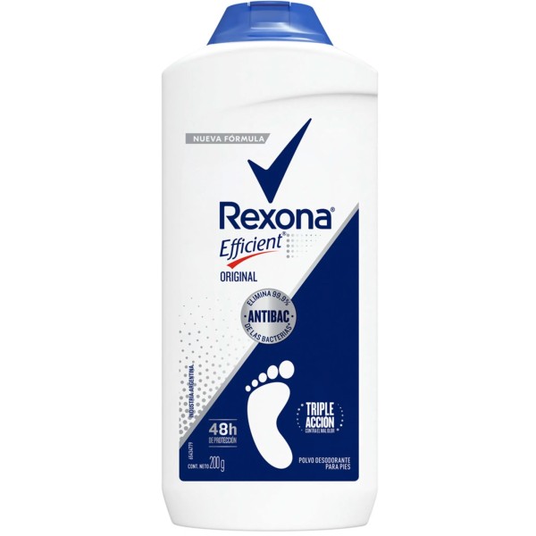 Polvo pedico original Rexona Efficient 200 grs