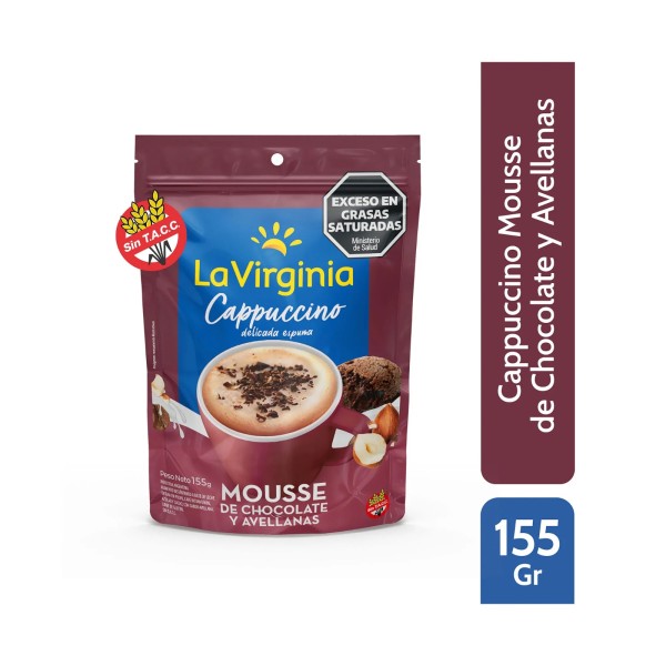 La Virginia Cappuccino Instantaneo Sabor Mousse De Chocolate Y Avellana 155gr
