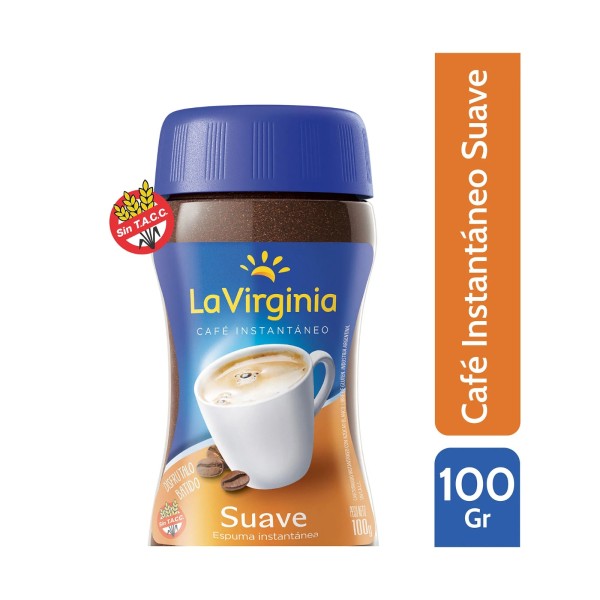 La Virginia Cafe Instantaneo Suave Frasco 100gr