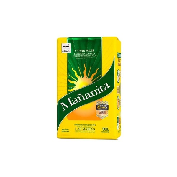 Mañanita Yerba Mate Con Palo Envase 4Flex 500gr
