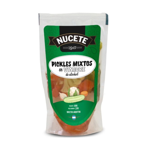 Pickles en vinagre Nucete doy pack 150 g