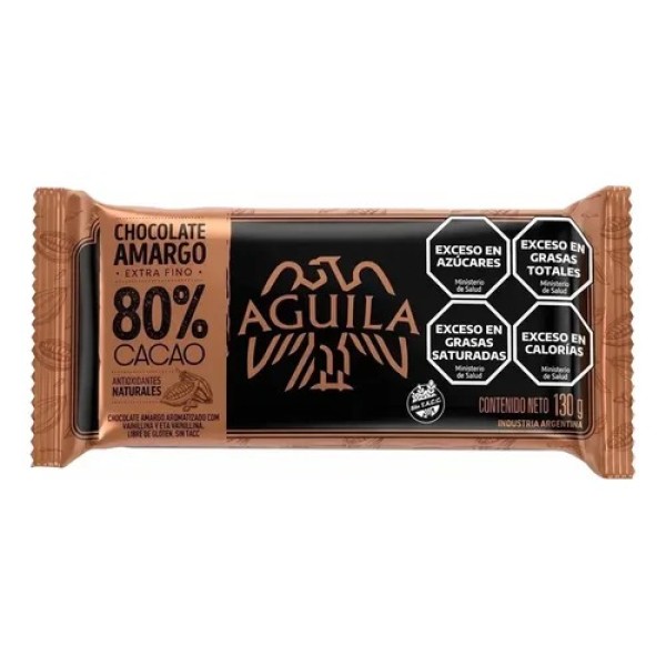 Chocolate Aguila 80% Cacao X130g 