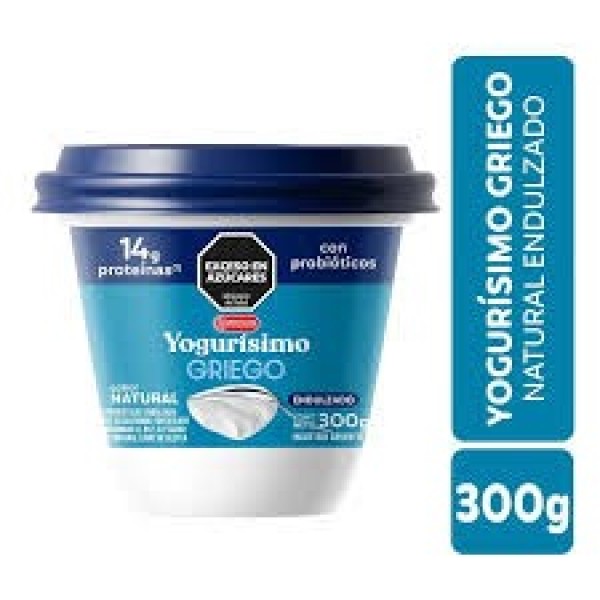 Yogur Estilo Griego Natural con Azucar Big Pots Yogurisimo 300 gr