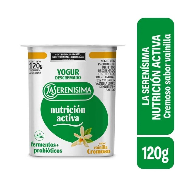 La Serenisima Yogur Descremado Batido Vainilla  120 gr