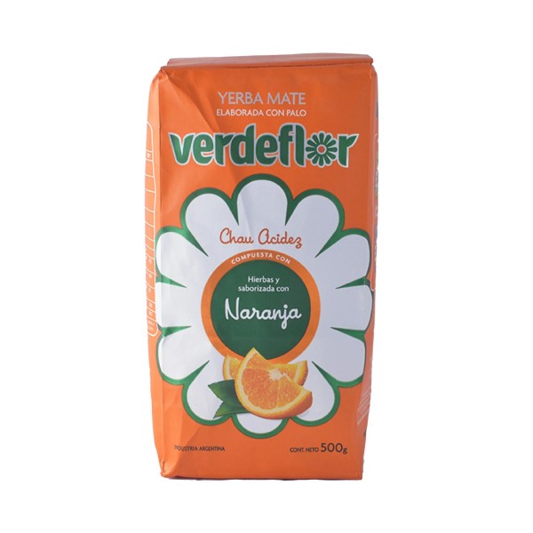 Verdeflor Yerba Mate Con Palo Naranja 500gr
