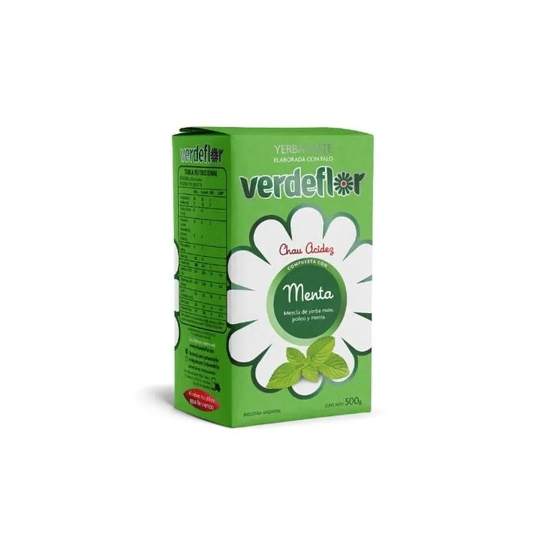 Verdeflor Yerba Mate Con Palo Menta 500gr Verdeflor Yerba Mate Con Palo Menta 500gr