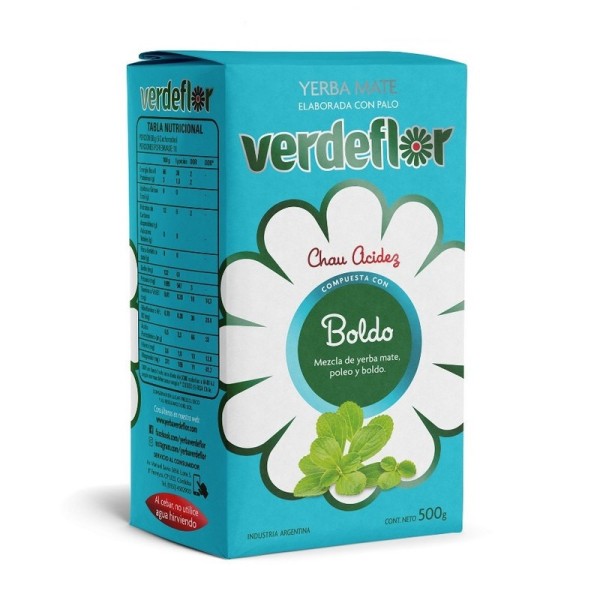 Verdeflor Yerba Mate Con Palo Boldo 500gr
