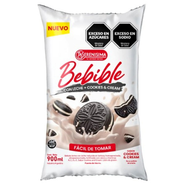La Serenísima Bebida Láctea Con Leche Cookies & Cream Sachet