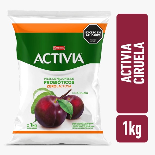 Activia Yogur Sabor Ciruela Sachet