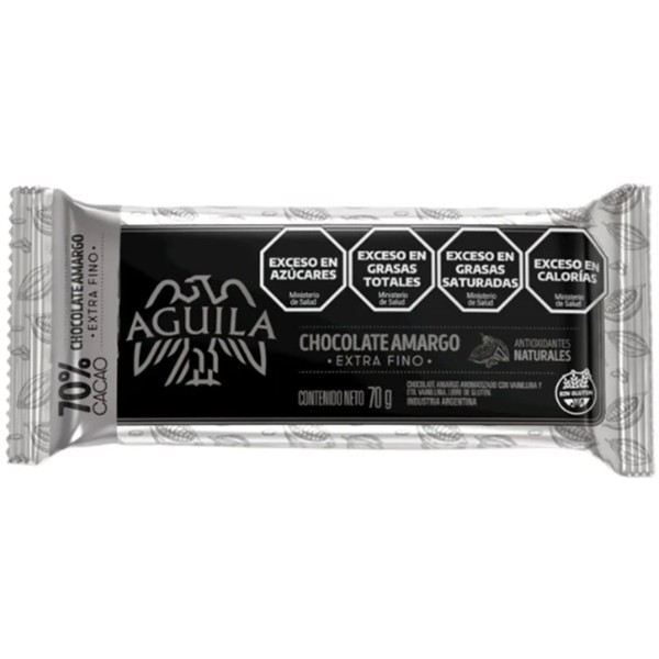 Chocolate Aguila 70% Cacao 70 gr