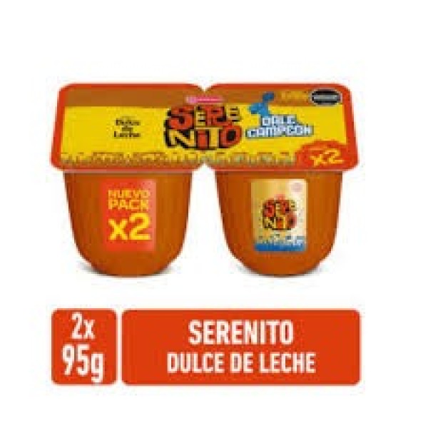 Serenito postre dulce de leche 190gr 