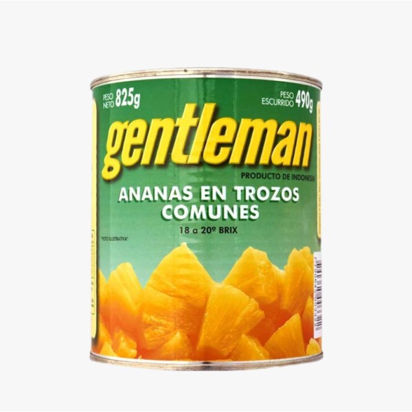 Gentleman Anana En Trozos Comunes 825gr