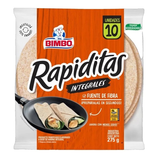 Rapiditas Bimbo Integrales X 220 Gr