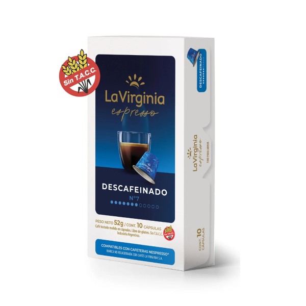 La Virginia Capsulas Descafeinado Nº7 x 52gr 