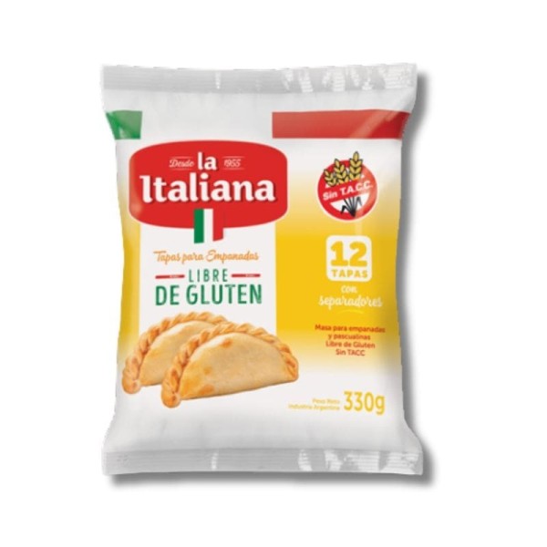 La Italiana Tapas Para Empanadas Libre de Gluten