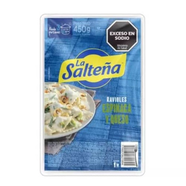 La Salteña Ravioles Con Espinaca Y Queso 450gr