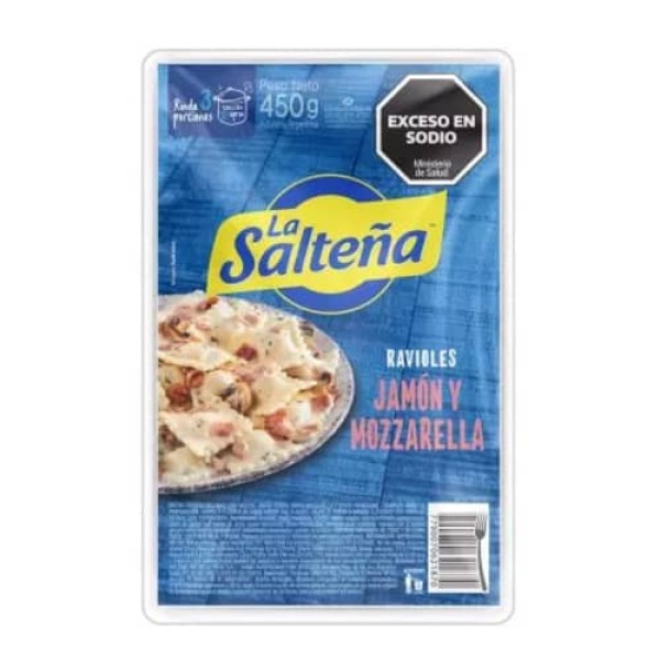 La Salteña Ravioles Jamon Y Mozzarella 450gr