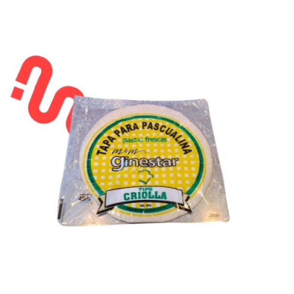 MYM Ginestar Tapas Para Empanadas Tipo Criollas x 12 Unidades 400gr