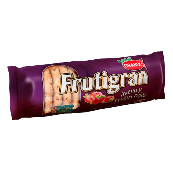 Frutigran Galletitas Dulces De Avena Y Frutos Rojos 250gr