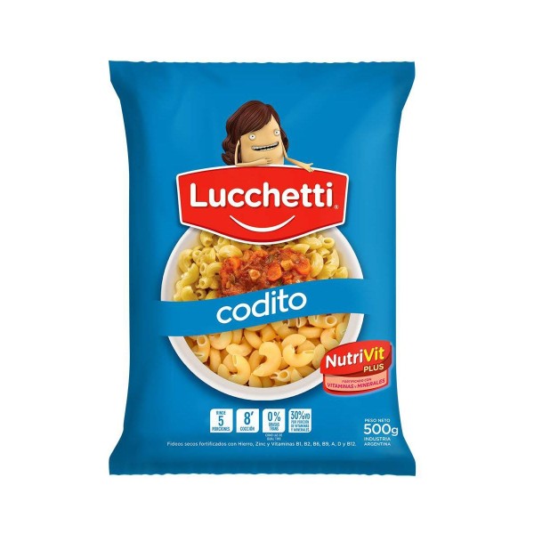 Lucchetti Fideos Codito 500gr