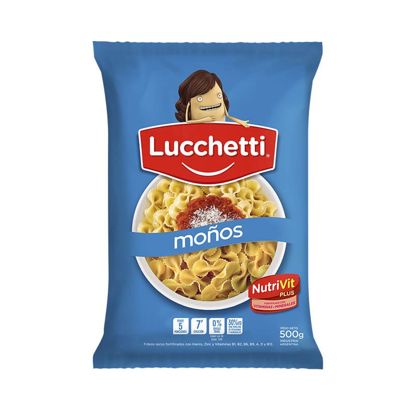 Lucchetti Fideos Moño 500gr Lucchetti Fideos Moño 500gr