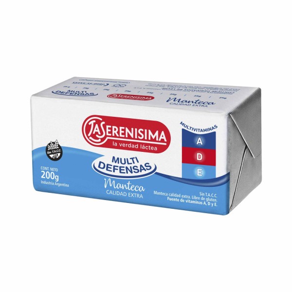 La Serenisima Manteca Calidad Extra Multidefensas 200gr