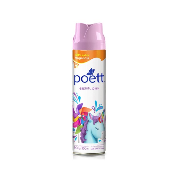 Poett Aromatizante de Ambientes en Aerosol Espiritu Play 360ml