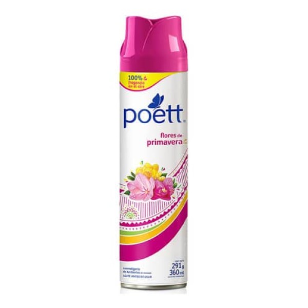 Poett Aromatizante de Ambientes en Aerosol Flores de Primavera 360ml