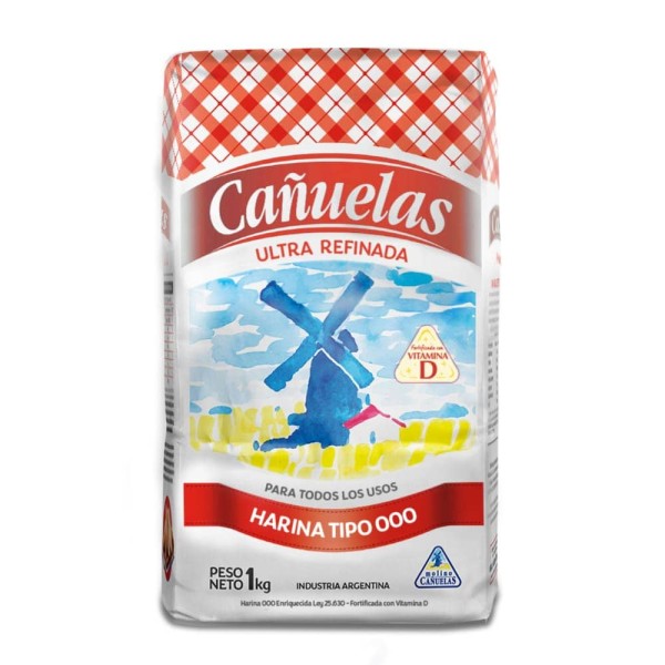 Cañuelas Harina 000 Ultra Refinada 1kg