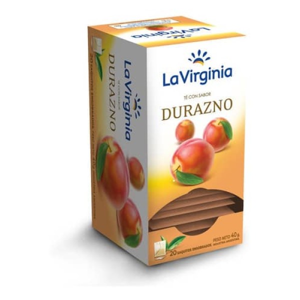 La Virginia Te Con Sabor Durazno 20 Saquitos