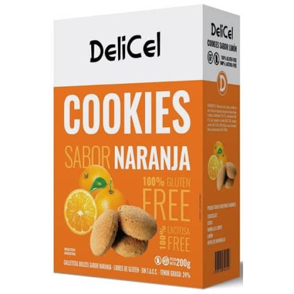 Delicel Galletitas Sabor Naranja 200gr