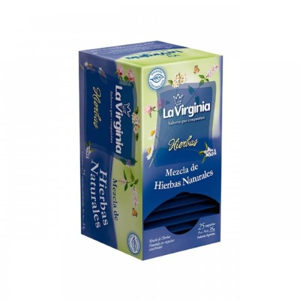 La Virginia Te Mezcla De Hierbas Naturales 25 Saquitos 35gr