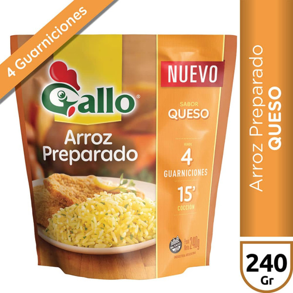 Gallo Arroz Preparado Sabor Queso 240gr