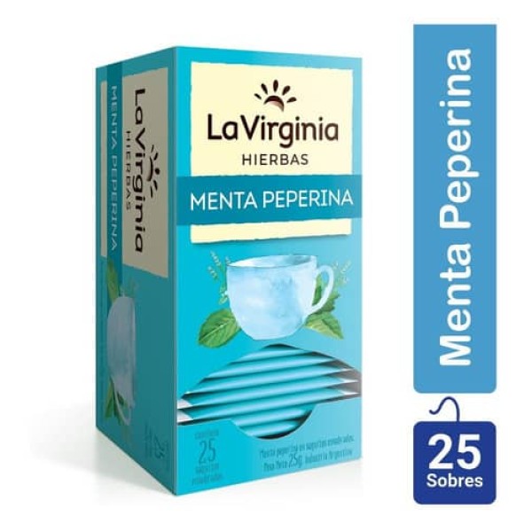 La Virginia Te En Saquitos Hierbas Menta Peperina 25 Unidades