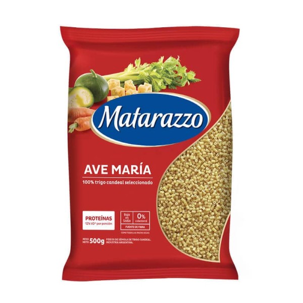Matarazzo Fideos Ave Maria Proteinas 500gr