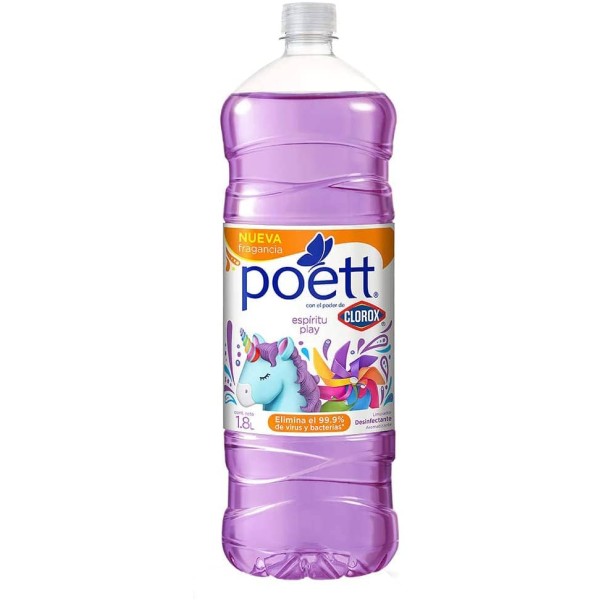 Poett Limpiador Aromatizante Liquido Espiritu Play 900ml