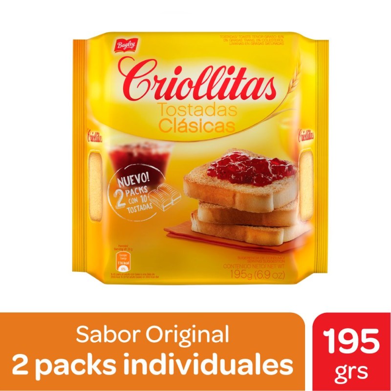 Criollitas Tostadas Clasicas 195gr Criollitas Tostadas Clasicas 195gr