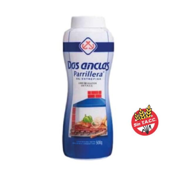 Dos Anclas Sal Entrefina Parrillera Salero 500gr